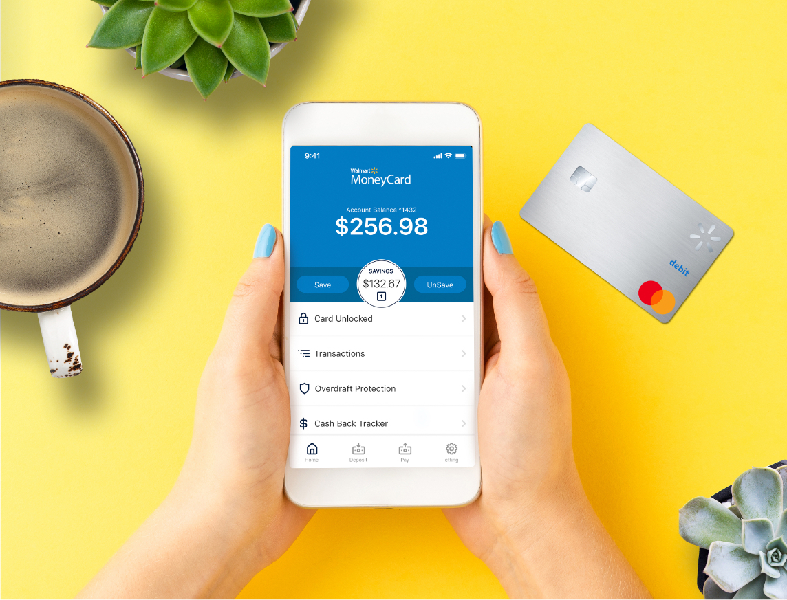 Manage your money on the Walmart MoneyCard Mobile App